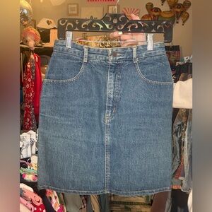 Paris Blues Medium Blue Denim A-Line Skirt